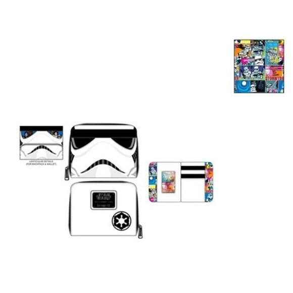 Star Wars Stormtrooper Zip-Around Wallet - Picture 2 of 4